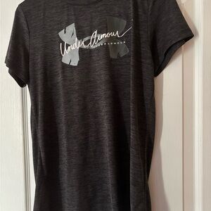 Under Armour Charcoal Gray Tee with Logo